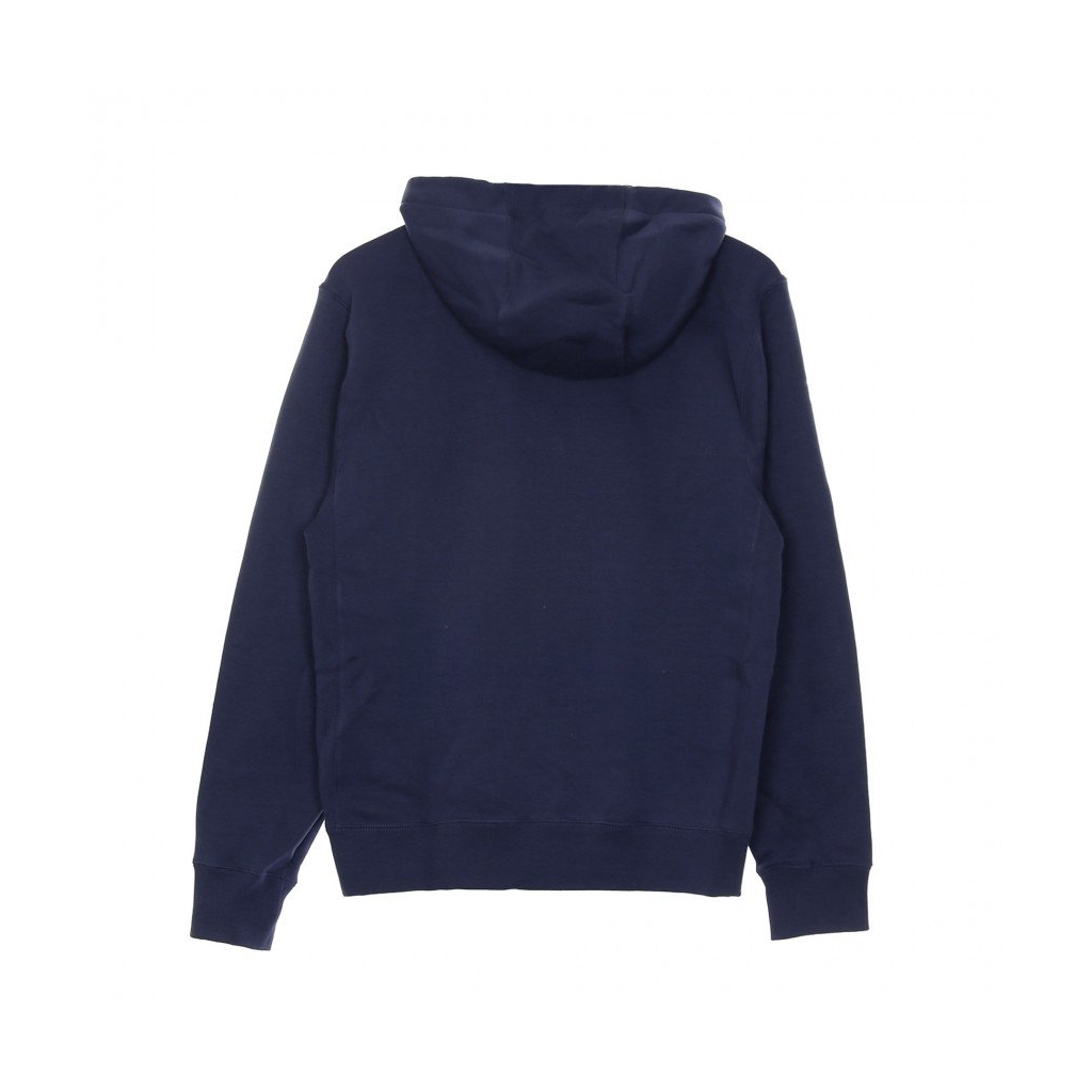 felpa cappuccio zip uomo sportswear club hoodie MIDNIGHT NAVY/MIDNIGHT NAVY/WHITE