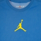 maglietta uomo m jumpman dry fit ss crew SIGNAL BLUE/UNIVERSITY GOLD