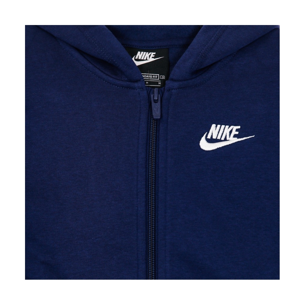 felpa cappuccio zip bambino hoodie club MIDNIGHT NAVY/MIDNIGHT NAVY/WHITE