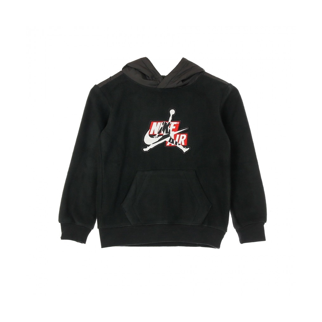 felpa cappuccio bambino jumpman classic arctic fleece po BLACK