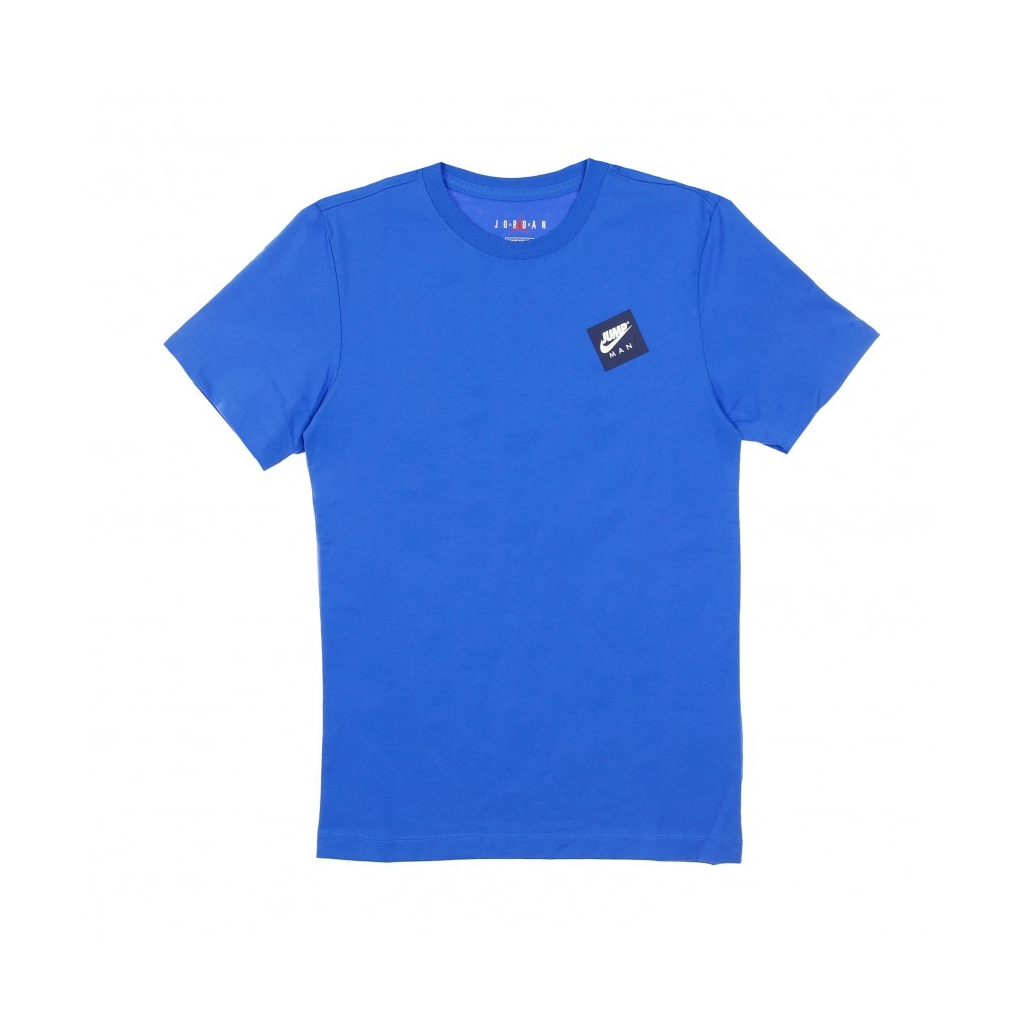 maglietta uomo jumpman graphic crew tee SIGNAL BLUE/BLACK