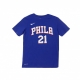 maglietta bambino nba number  name tee icon edition no 21 joel embiid phi76e ORIGINAL TEAM COLORS