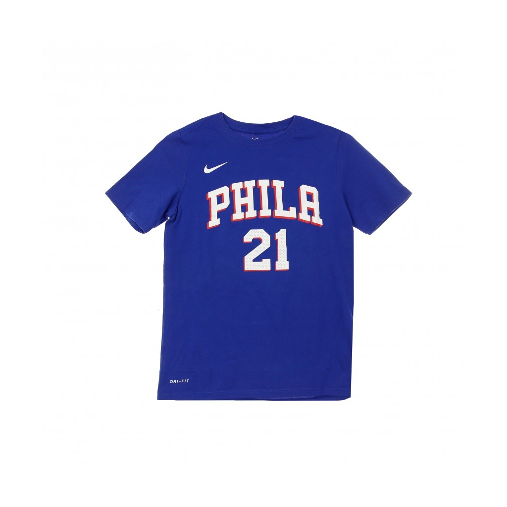 maglietta bambino nba number  name tee icon edition no 21 joel embiid phi76e ORIGINAL TEAM COLORS