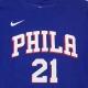 maglietta bambino nba number  name tee icon edition no 21 joel embiid phi76e ORIGINAL TEAM COLORS