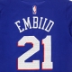 maglietta bambino nba number  name tee icon edition no 21 joel embiid phi76e ORIGINAL TEAM COLORS