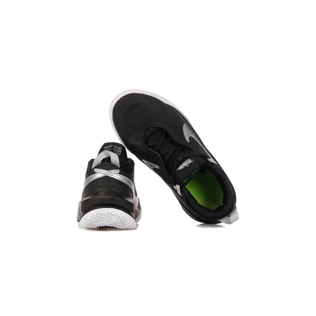 scarpa bassa ragazzo team hustle d 10 gs BLACK/METALLIC SILVER/VOLT/WHITE