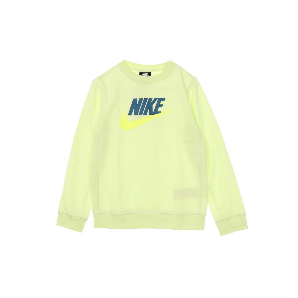 felpa girocollo ragazzo b sportswear club hybrid crew LT LIQUID LIME