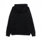 felpa cappuccio zip uomo sportswear club hoodie BLACK/BLACK/WHITE