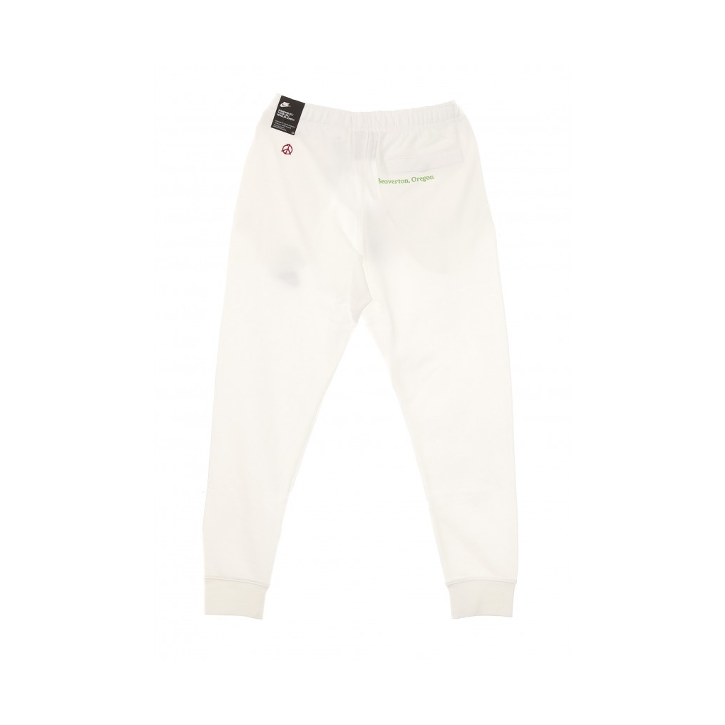 pantalone tuta leggero uomo m sportswear cuffed french terry pant world tour WHITE