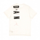 maglietta uomo m jordan air stretch crew WHITE/BLACK/GYM RED