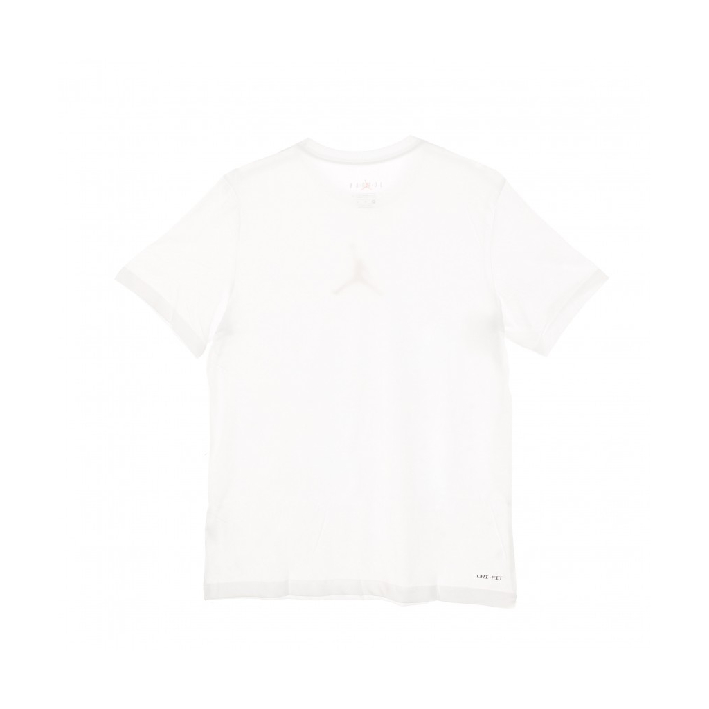 maglietta uomo m jumpman dry fit ss crew WHITE/GYM RED