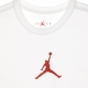 maglietta uomo m jumpman dry fit ss crew WHITE/GYM RED