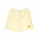 pantalone corto tuta donna w sportswear short earth day french terry COCONUT MILK/WHEAT