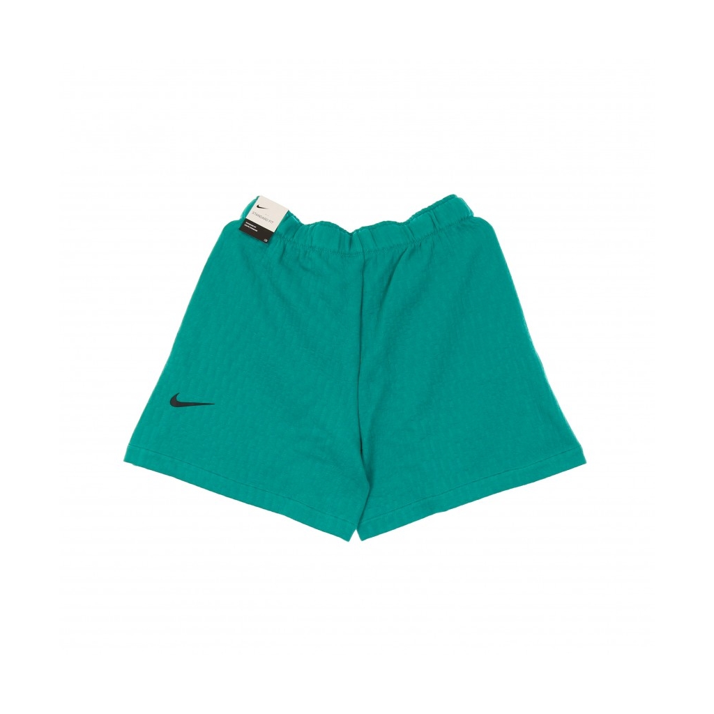 pantalone corto donna w sportswear tech pack short all over jacquard high rise NEPTUNE GREEN/BLACK