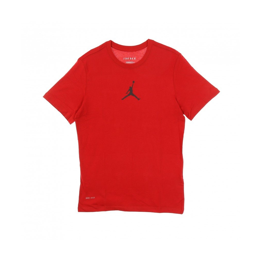 maglietta uomo m jumpman dry fit ss crew GYM RED/BLACK