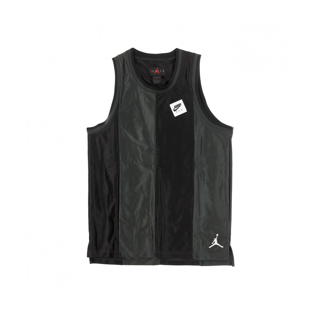 canotta tipo basket uomo m j jumpman classic jersey BLACK/DK SMOKE GREY