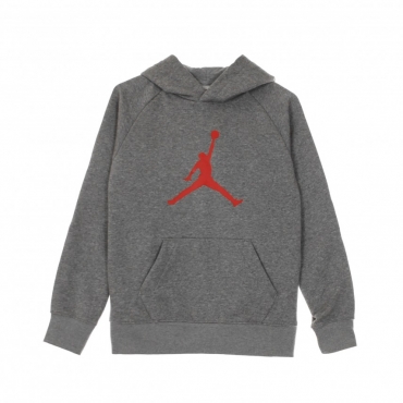 felpa cappuccio bambino jumpman logo pullover GREY HEATHER