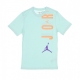 maglietta uomo m jordan air stretch crew LIGHT DEW/ATOMIC ORANGE/WILD BERRY