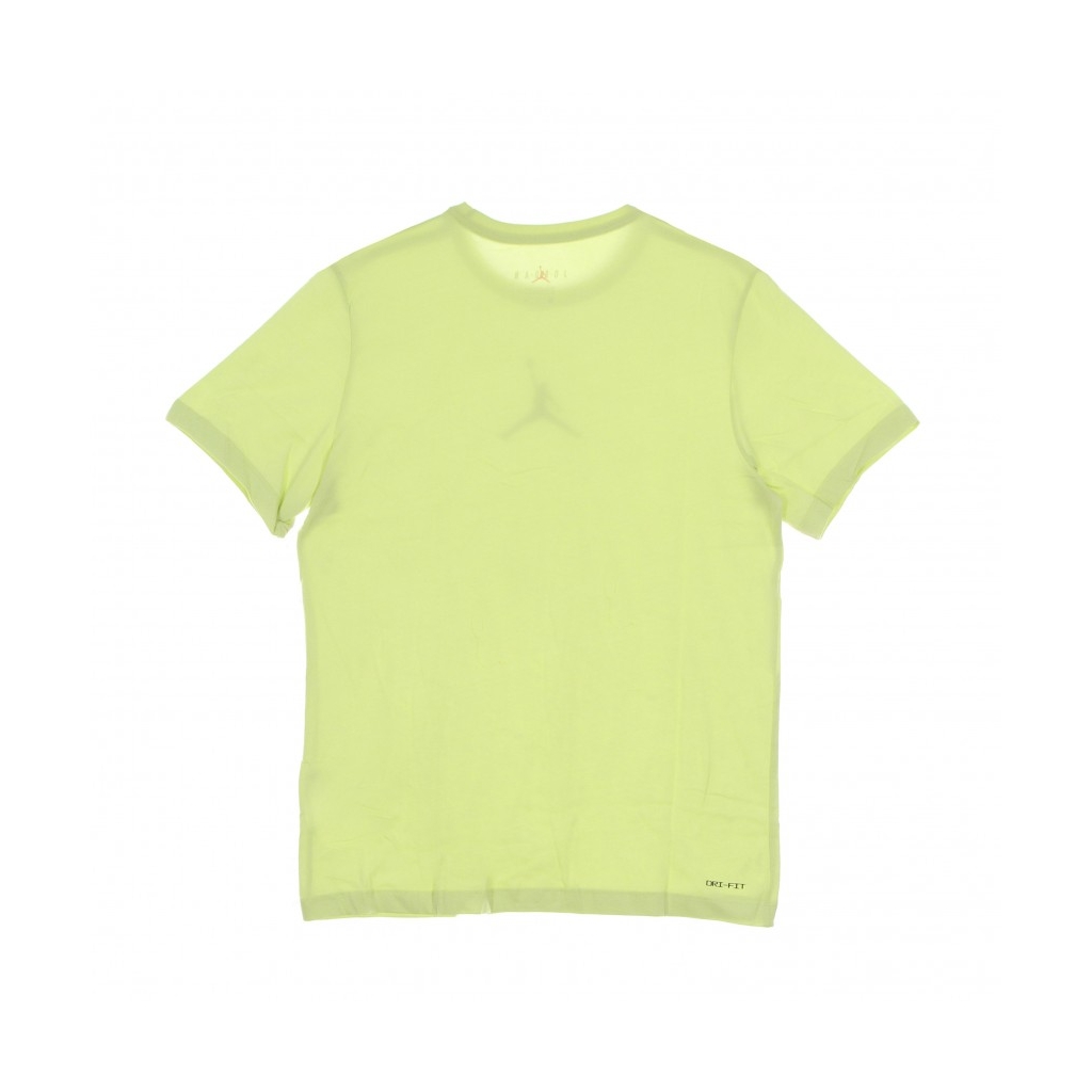 maglietta uomo m jumpman dry fit ss crew LIMELIGHT/BLACK