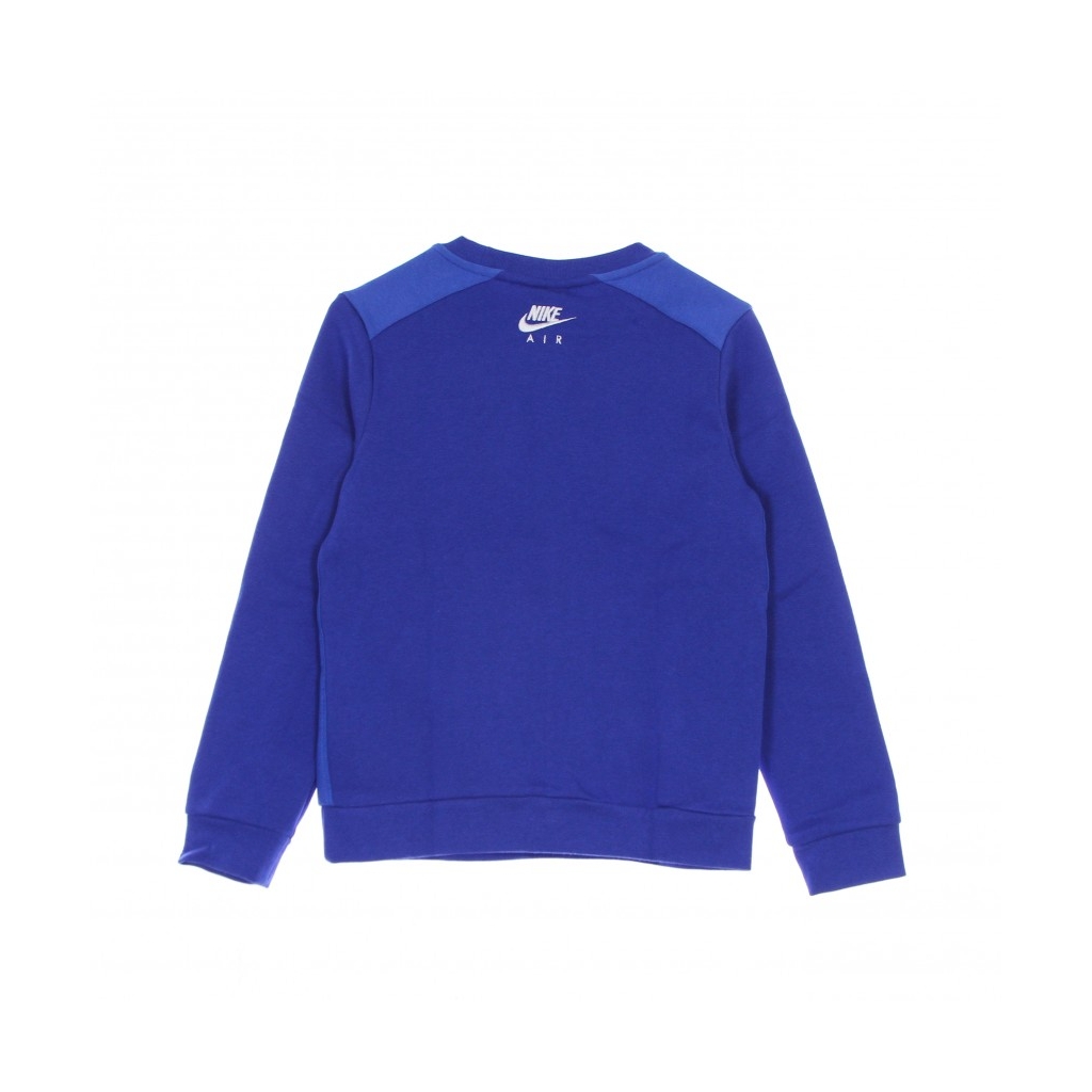 felpa girocollo ragazzo air crew GAME ROYAL/SIGNAL BLUE/WHITE