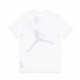 maglietta uomo jumpman air hybrid crew WHITE/BLACK