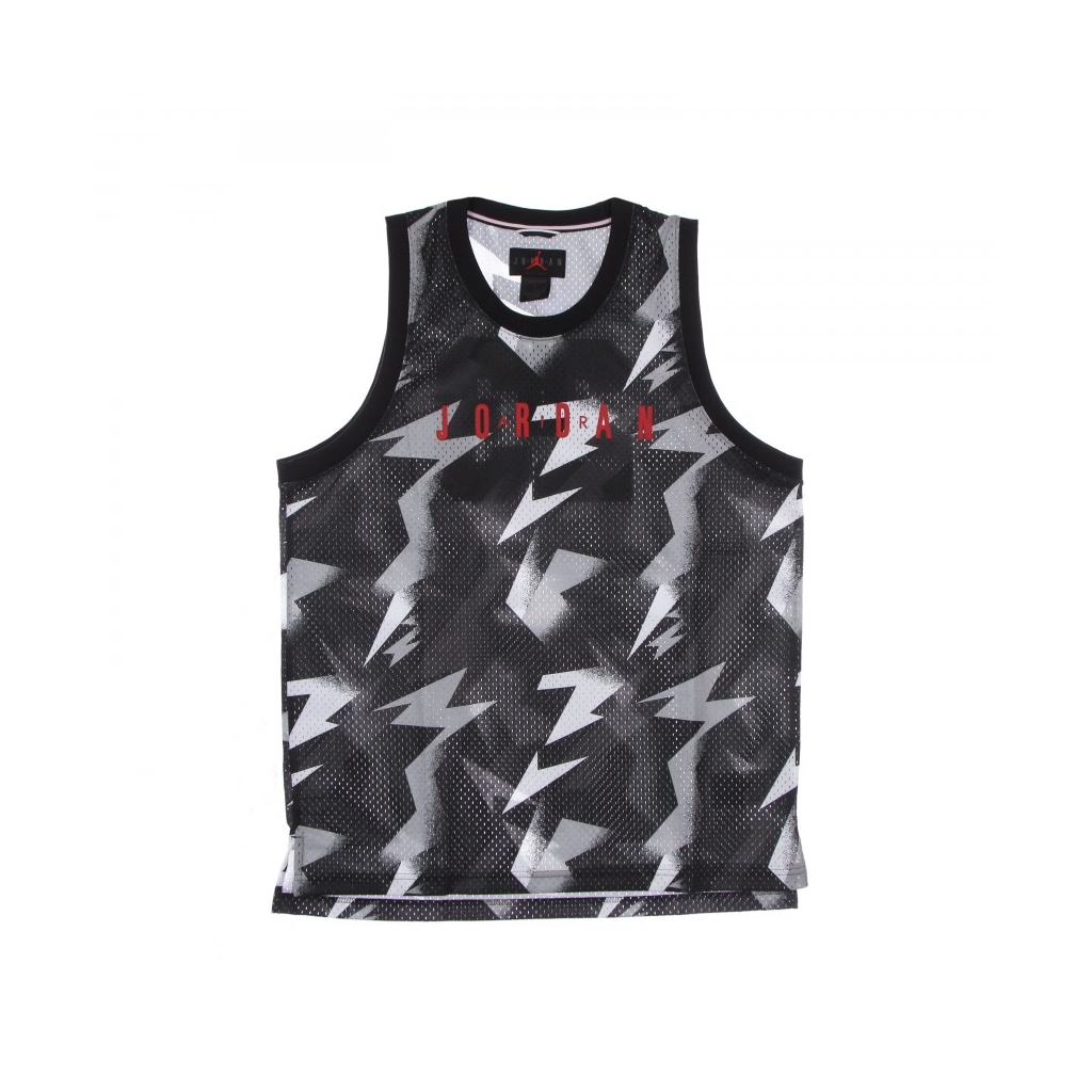 canotta tipo basket uomo jumpman all over print jersey BLACK