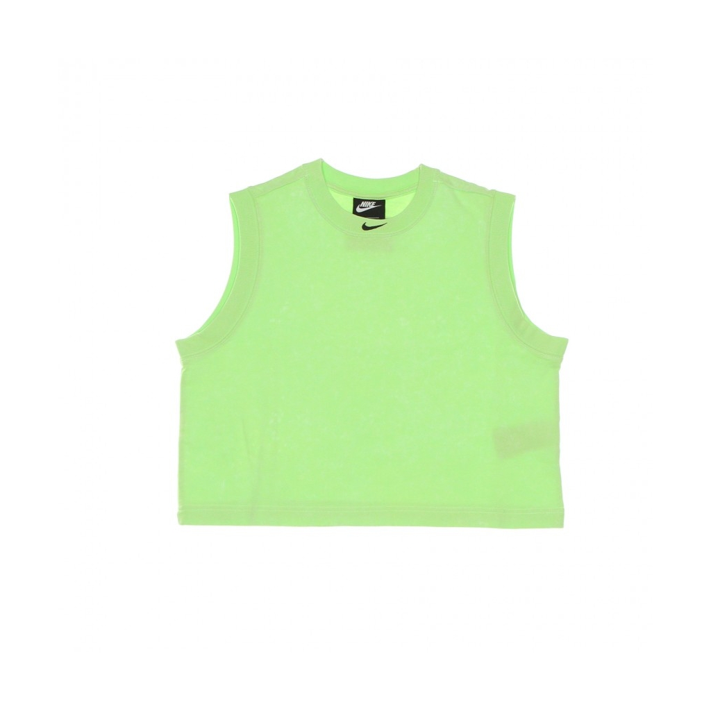 top donna sportswear wash tank top GHOST GREEN/BLACK