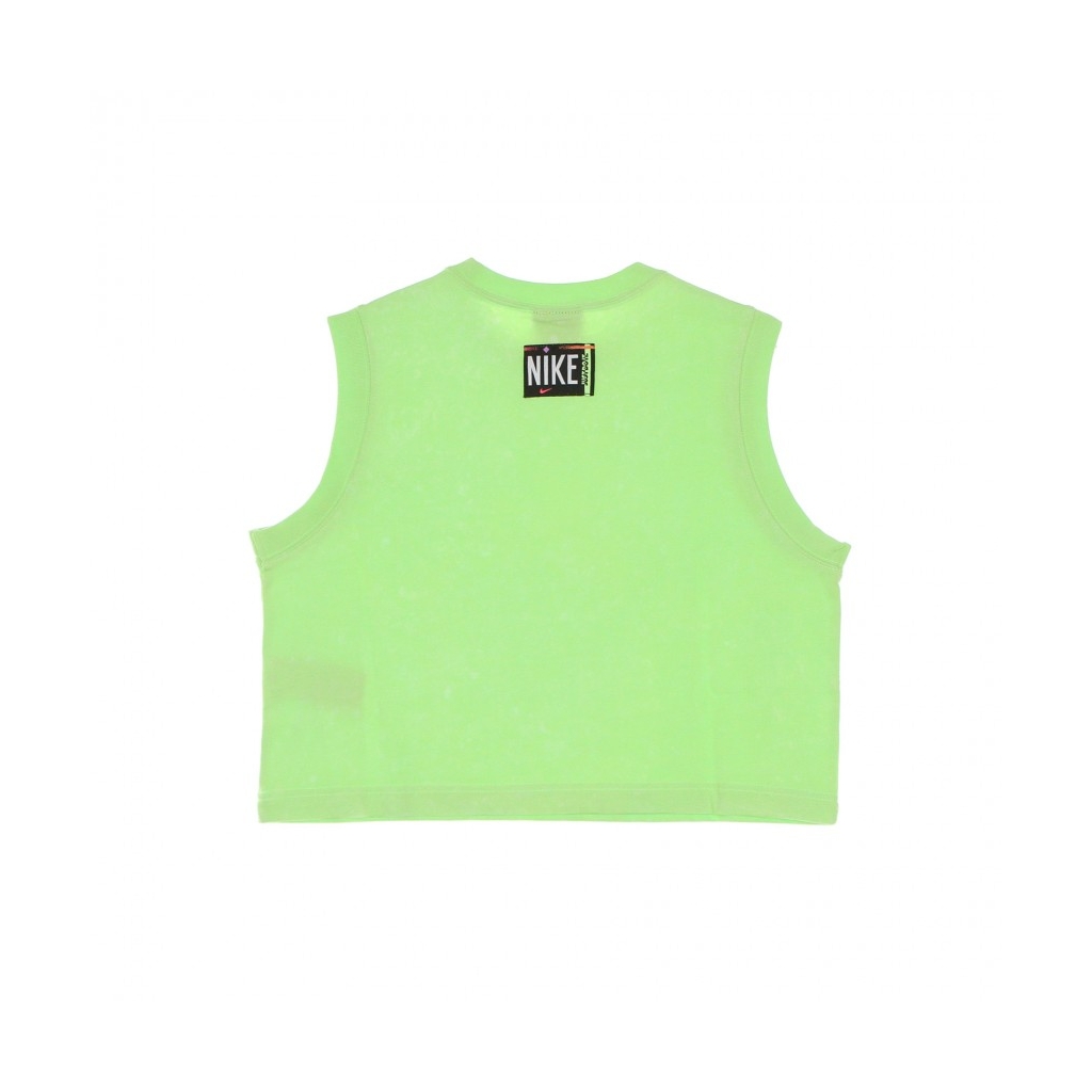 top donna sportswear wash tank top GHOST GREEN/BLACK