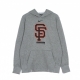 felpa cappuccio uomo mlb logo therma performance pullover hoodie safgia DARK GREY HEATHER