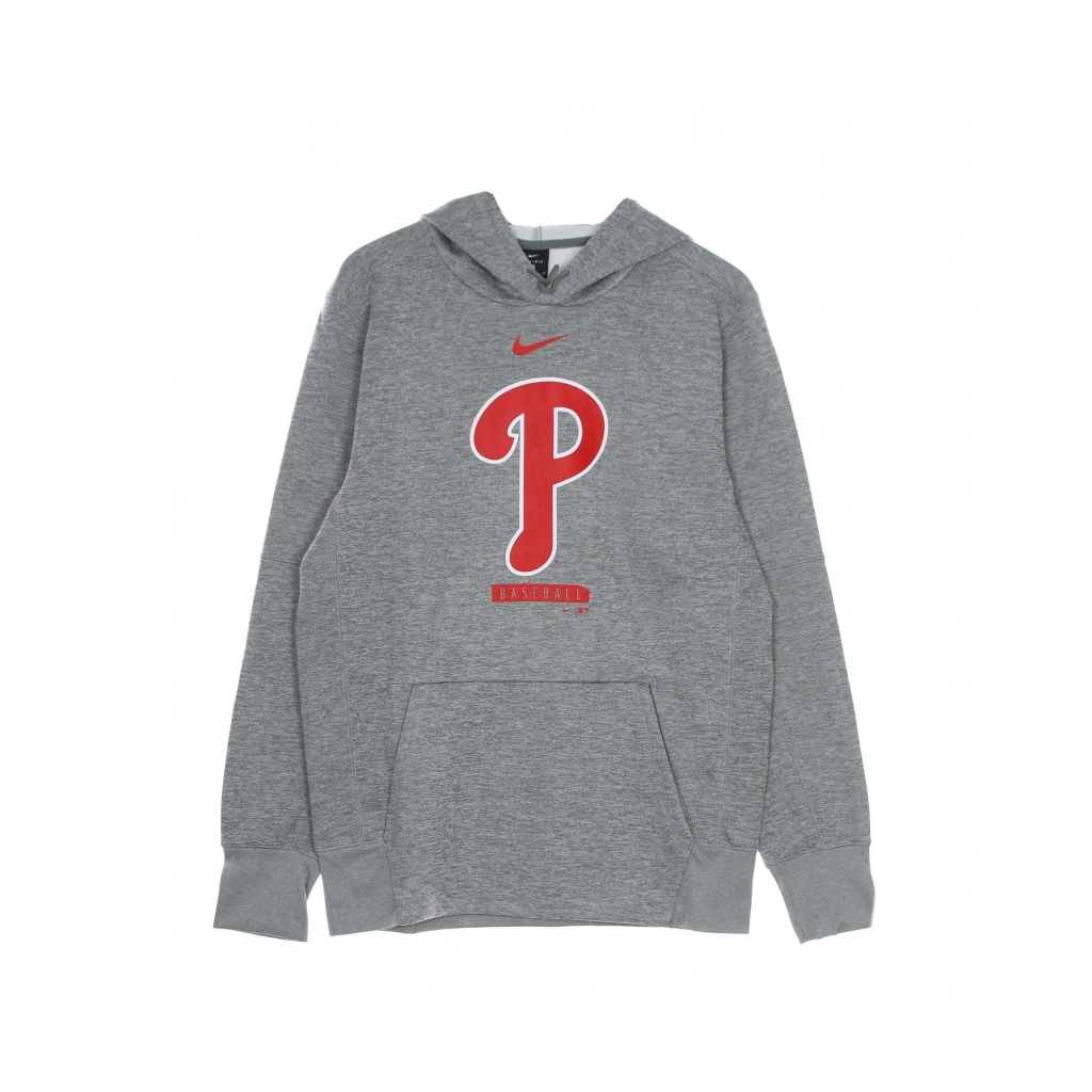 felpa cappuccio uomo mlb logo therma performance pullover hoodie phiphi DARK GREY HEATHER