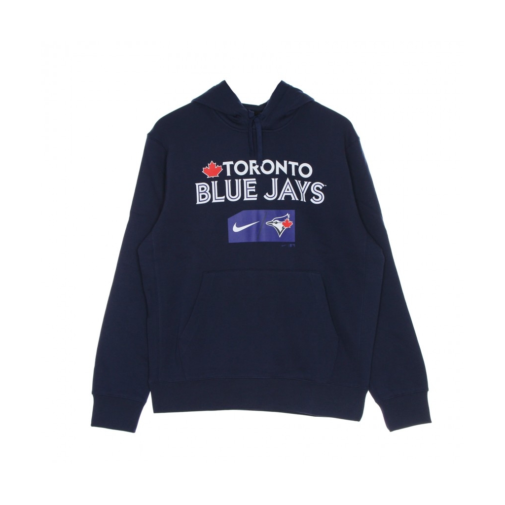 felpa cappuccio uomo mlb team lettering club pullover hoodie torblu MIDNIGHT NAVY