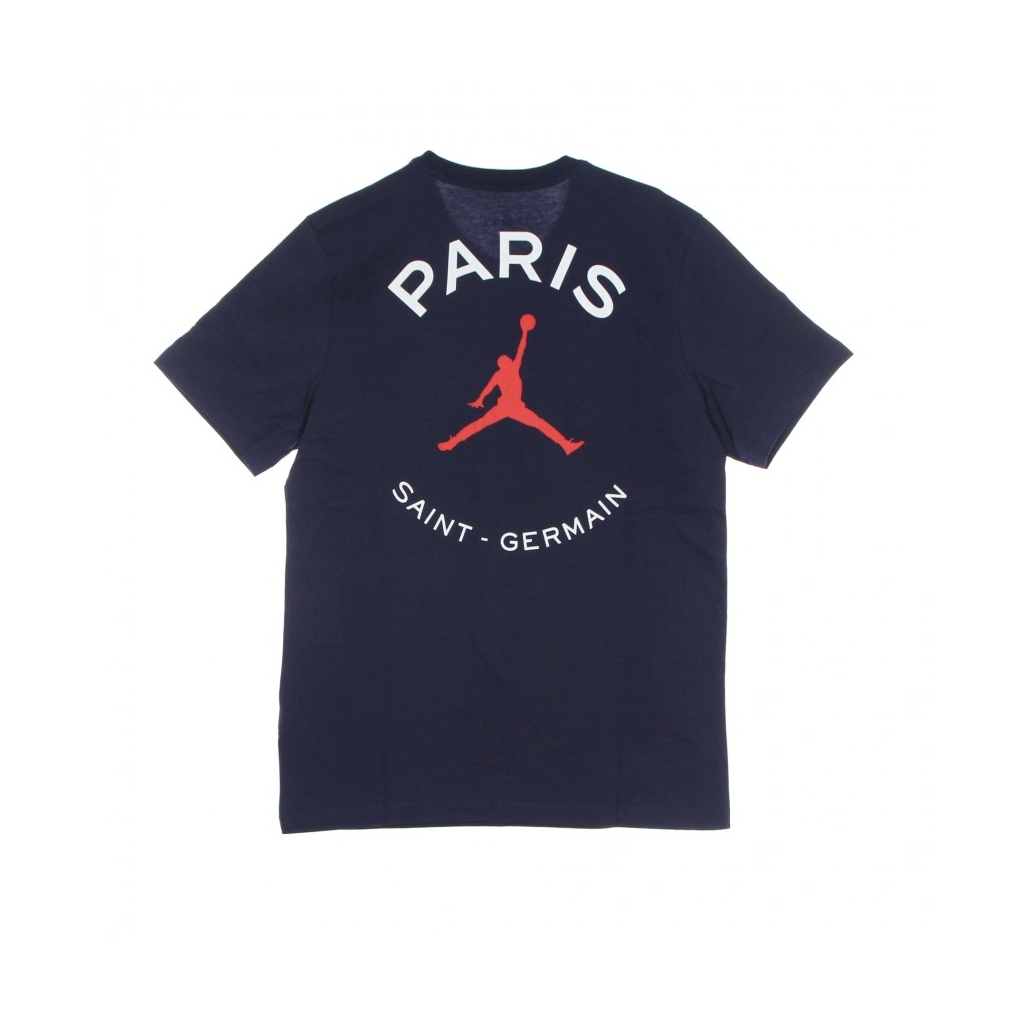 JORDAN - maglietta uomo paris saint-germain logo tee MIDNIGHT NAVY