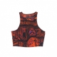 top donna w sportswear tank all over print BLACK/ORANGE