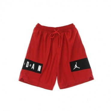 pantaloncino tipo basket uomo jordan dri-fit air mesh gfx short GYM RED/BLACK/WHITE