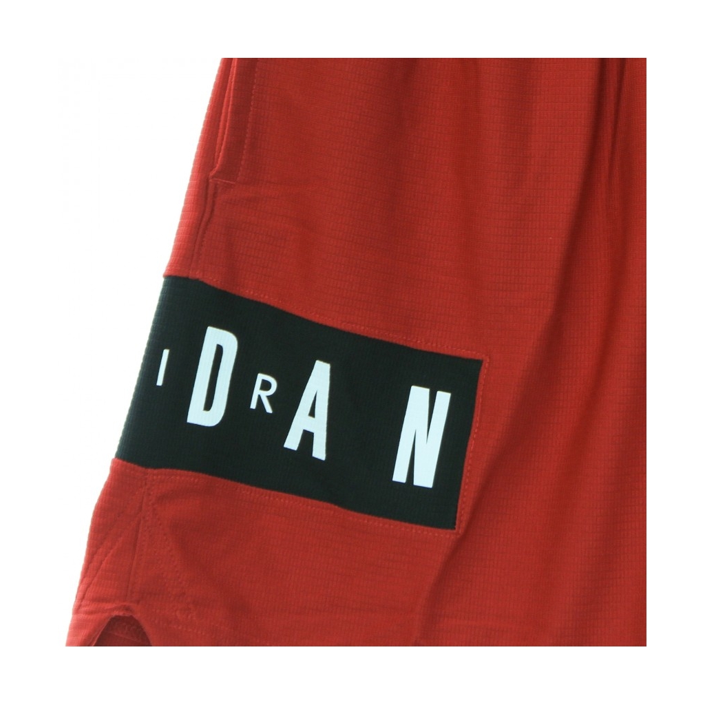 pantaloncino tipo basket uomo jordan dri-fit air mesh gfx short GYM RED/BLACK/WHITE