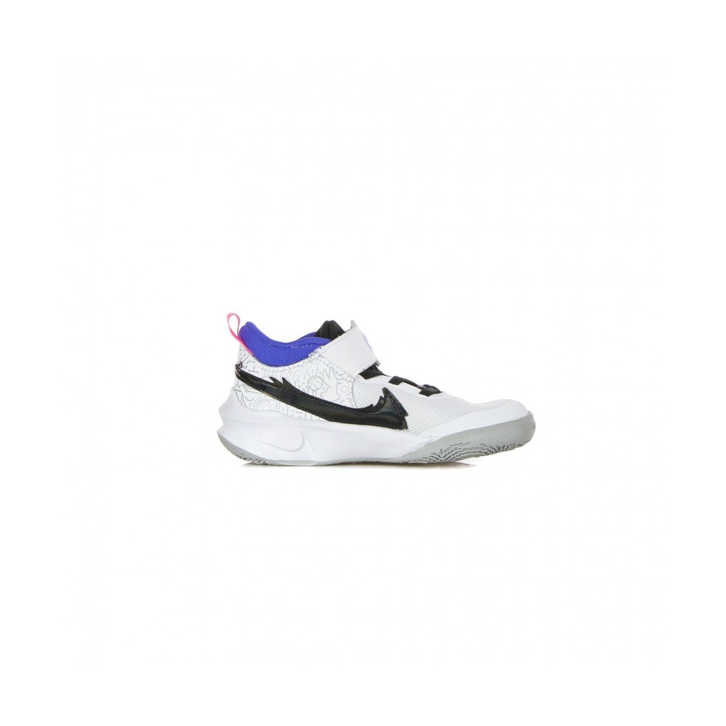 scarpa bassa bambino team hustle d 10 se x space jam ps WHITE/BLACK/HYPER ROYAL/PINK BLAST