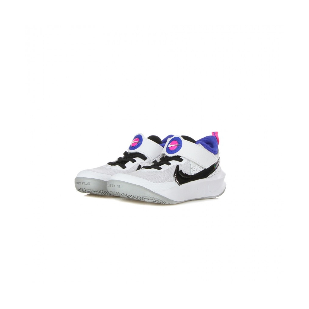 scarpa bassa bambino team hustle d 10 se x space jam ps WHITE/BLACK/HYPER ROYAL/PINK BLAST