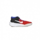 scarpa bassa ragazzo team hustle d 10 flyease gs OFF NOIR/WHITE/UNIVERSITY RED/GAME ROYAL