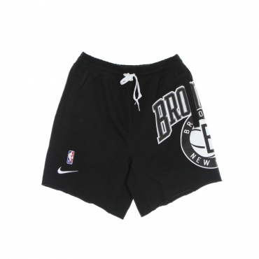 pantalone corto tuta uomo nba short fleece courtside 75 bronet BLACK/BLACK/WHITE/WHITE