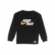 felpa girocollo bambino jumpman by nike crew BLACK