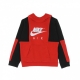 felpa cappuccio ragazzo nike air po hoodie UNIVERSITY RED/BLACK/WHITE