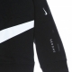 felpa girocollo ragazzo fleece swoosh crew BLACK/WHITE