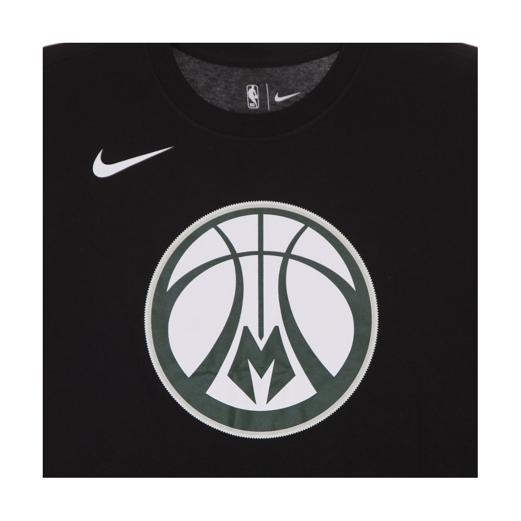 maglietta uomo nba dri fit essential logo tee milbuc BLACK