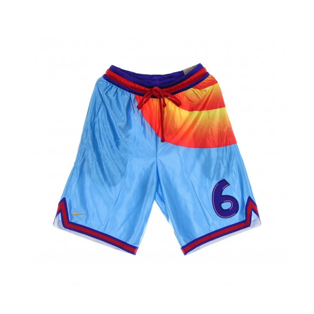 pantaloncino tipo basket uomo dri fit short tune squad lebron x space jam LT BLUE FURY/CONCORD/UNIVERSITY GOLD