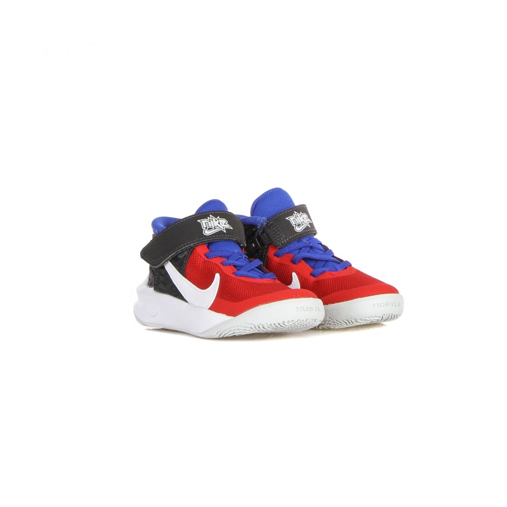 scarpa bassa bambino team hustle d 10 flyease ps OFF NOIR/WHITE/UNIVERSITY RED/GAME ROYAL