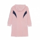 vestito ragazza air fleece dress PINK GLAZE/MIDNIGHT NAVY