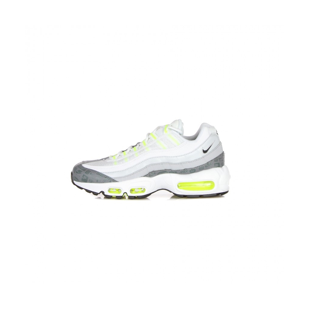 scarpa bassa uomo air max 95 WHITE/BLACK/COOL GREY/WOLF GREY