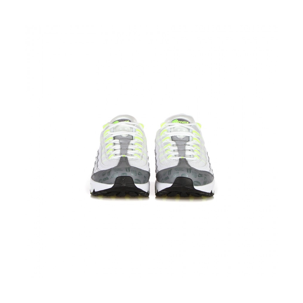 scarpa bassa uomo air max 95 WHITE/BLACK/COOL GREY/WOLF GREY