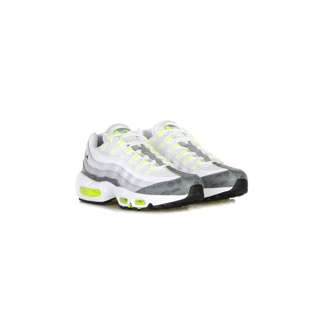 scarpa bassa uomo air max 95 WHITE/BLACK/COOL GREY/WOLF GREY