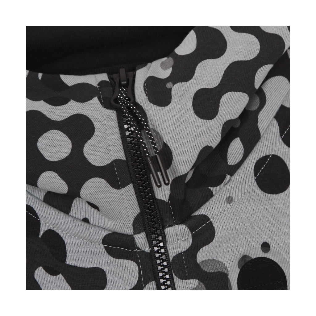 Nike zip through fleece in discount black and white animal print